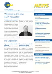 NEWS EFAA newsletter | Welcome to the new EFAA newsletter