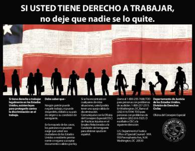 E-Verify Right to Work Poster (SPANISH)