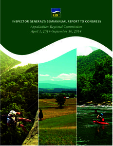 Inspector General Semiannual Report to Congress, April 1, 2014-September 30, 2014 (PDF: 1.5 MB)