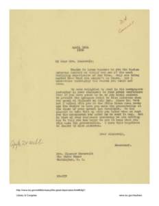 Walter White to Eleanor Roosevelt concerning Marian Anderson’s Easter Sunday concert and Spingarn Medal, April 12, 1939