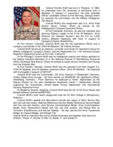 Patrick M. Hughes / Bantz J. Craddock / Military personnel / United States / Year of birth missing