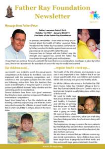Father Ray Foundation Newsletter April 2011