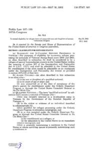 PUBLIC LAW[removed]—MAY 30, [removed]STAT. 587 Public Law[removed]107th Congress