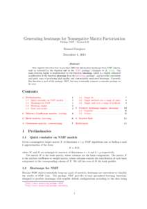 Generating heatmaps for Nonnegative Matrix Factorization Package NMF - Version 0.22 Renaud Gaujoux December 4, 2014 Abstract