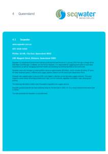 National Water Commission – National performance report 2011–12: Rural water service providers