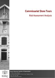 Commissariat Store Tours - Risk Assessment Analysis