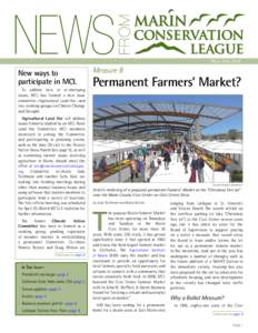 May—JuneNew ways to participate in MCL To address new or re-emerging issues, MCL has formed a new issue