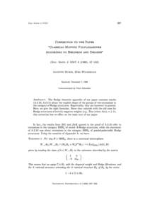 297  Doc. Math. J. DMV Correction to the Paper \Classical Motivic Polylogarithm