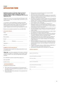 FORMS  APPLICATION FORM BetaShares Australian Equities Bear Hedge Fund Product Disclosure Statement dated 31 January 2014 issued by BetaShares Capital Ltd, ABN, AFSLas