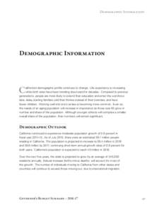 Demographic Information  Demographic Information C