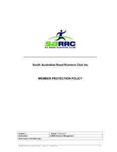 Microsoft Word - SARRC Member Protection Policy V1doc