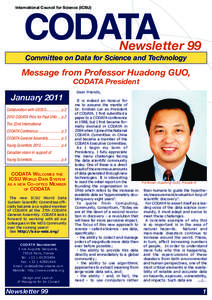 CODATA  International Council for Science (ICSU) Newsletter 99