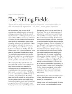 gayle forman  Detail s, February, 2002 The Killing Fields Up on a tree with our most elusive domestic terrorists—who, in