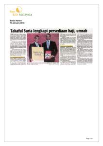 Berita Harian 13 January 2016 Page 1 of 1  