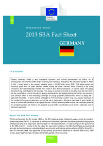 EN  Enterprise and Industry 2013 SBA Fact Sheet GERMANY