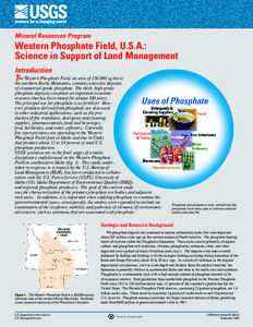 Mineral Resources Program  Western Phosphate Field, U.S.A.: Science in Support of Land Management Introduction