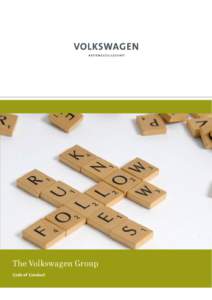 The Volkswagen Group Code of Conduct Contents  Contents