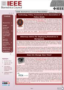 IEEE Biometrics Council Newsletter Police Chiefs Biometric News  1