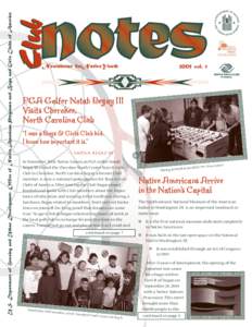 U.S. Department of Housing and Urban Development, Office of Native American Programs and Boys and Girls Clubs of America  Newsletter forNativeYouth 2005 vol. 1