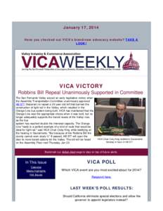 VICA WEEKLY: VICA Scores Victories Early in the Session