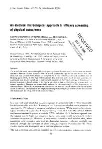 J. Soc.Cosmet. Chem.,47, March/AprilAn electronmicroscopical approachto efficacyscreening of physicalsunscreens