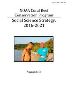 doi:V57H1GMP  NOAA Coral Reef Conservation Program  Social Science Strategy: