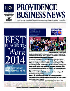 PBN UPDATED DAILY 2014 BEST PLACES TO WORK $2.00 ©2014 Providence