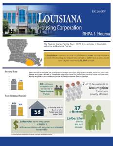 RHPA 3 Houma The Regional Housing Planning Area 3 (RHPA 3) is comprised of Assumption, Lafourche, and Terrebonne Parishes. In Louisiana, a person earning the minimum wage working 40 hours a week without taking any unpaid