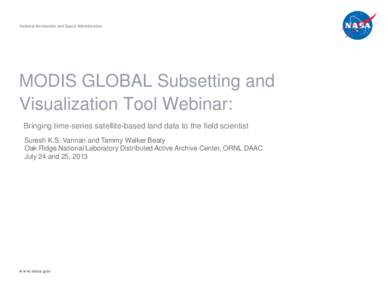 MODIS Land Products Subsets Demo