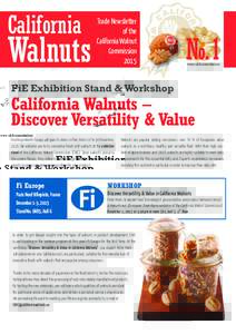 California  Walnuts Trade Newsletter of the