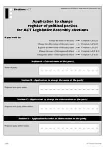 Approved form[removed]made under the Electoral Act 1992