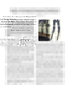 Extending Two-Dimensional Human-Inspired Bipedal Robotic Walking to Three Dimensions through Geometric Reduction Ryan W. Sinnet and Aaron D. Ames Abstract— Three-dimensional humanlike bipedal walking is obtained throug
