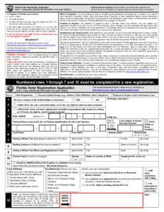 Florida Voter Registration Application (DS-DE #39)