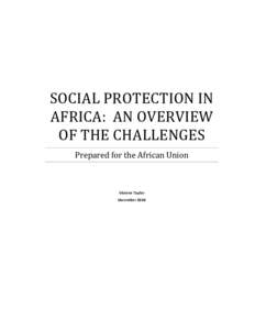 Final Version AU Social Protection Overview Report -V Taylor