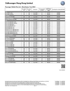 2015 Volkswagen PC Price List-20150212r1.xlsx