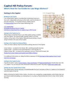Microsoft Word - Capitol Hill Policy Forum Instructions on getting to the event.docx