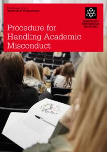 The University for World-Class Professionals Procedure for Handling Academic Misconduct
