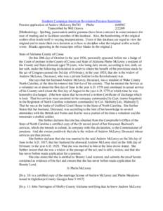 Southern Campaign American Revolution Pension Statements Pension application of Andrew McLeroy R6783 Phebe fn90NC Transcribed by Will Graves[removed]