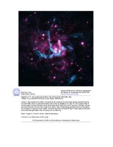 Chandra :: Photo Album :: Sagittarius A* :: Sagittarius A* Handout