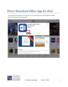 Direct Download Office App for iPad