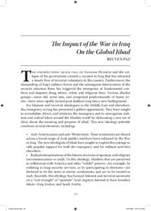 The Impact of the War in Iraq on the Global Jihad