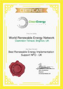 CL180006-2018 Clean Energy Awards Certificate