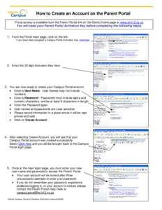 Microsoft Word - Infinite Campus Parent Portal Account Creation Jan 09.doc