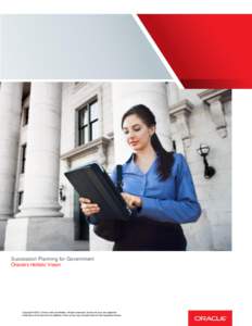 Succession Planning for Government - Whitepaper | Oracle