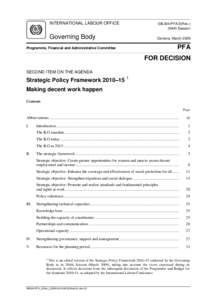 Strategic Policy Framework[removed]Making decent work happen