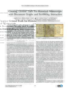 Creating Ground Truth for Historical Manuscripts with Document Graphs and Scribbling Interaction