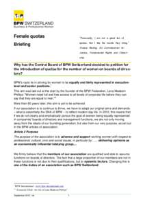 Female quotas  