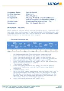 Microsoft Word - UL - E362368 - LeitOn GmbH - FLEX - Summary.rtf