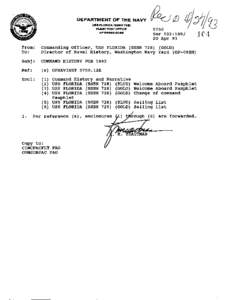 DEPARTMENT OF THE NAVY USS FLORIIDA(SSBN 728) FLEET #)gt OFFICE AP[removed]209s  5750
