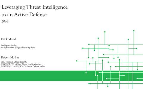 Security / Cyberwarfare / Computer network security / Computer security / Crime prevention / National security / Cyber threat intelligence / Threat / SCADA